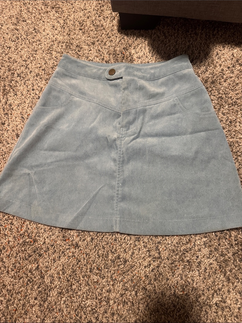 GB girls Light Blue Suede Mini Skirt